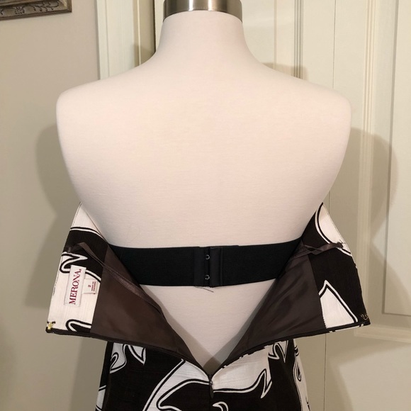 NWT Merona Strapless Print Dress - Picture 5 of 8